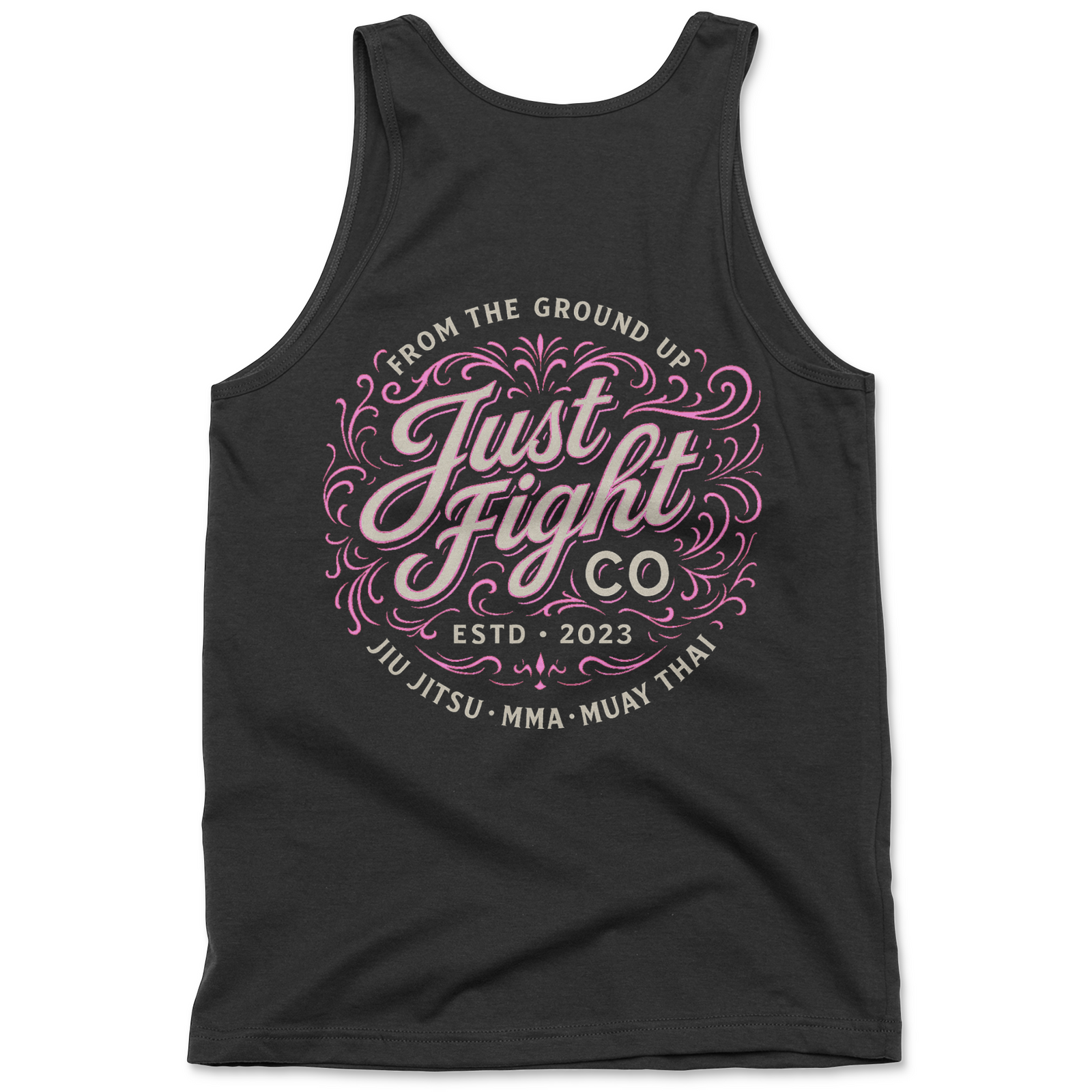 Just Fight Co. Training Tank – Black & Pink